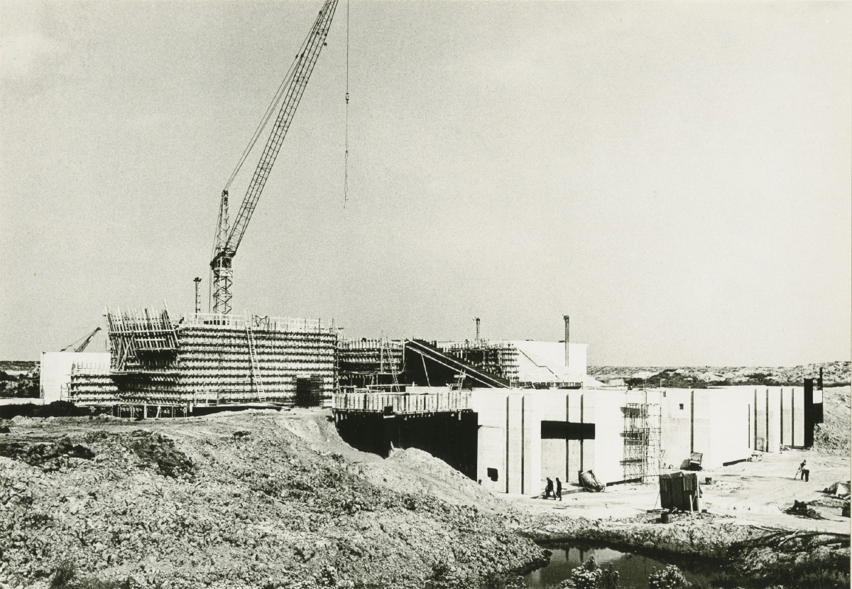 Reide,Dollardwerken: aanbouw sluizencomplex